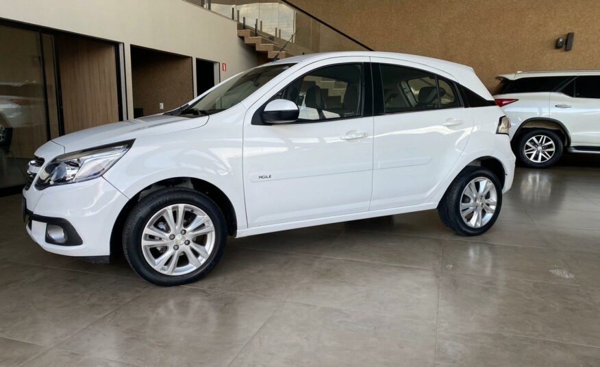 CHEVROLET AGILE 1.4 MPFI LTZ 8V FLEX 4P MANUAL ANO 2014 COR BRANCO